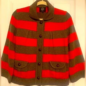 James sweater with leather buttons
